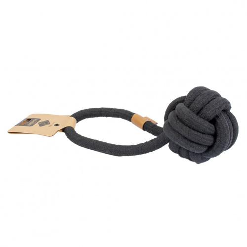 Dog Toy HARPER XS black 18.5cm/rope 10mm 